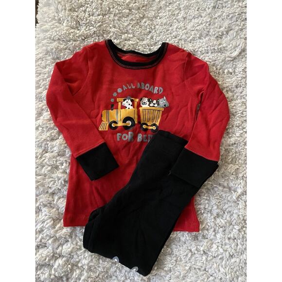 Only Boys Sz 18 Mo. 2 Pc. Animal Train Themed Pj Set. New W/ Out Tags. So Cute - Picture 7 of 7